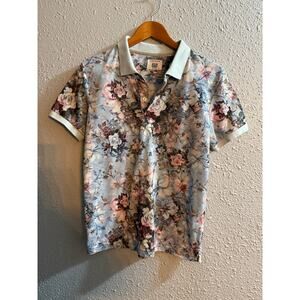 Copied - Marcel Massimo Sports Wear Floral Polo Size Medium